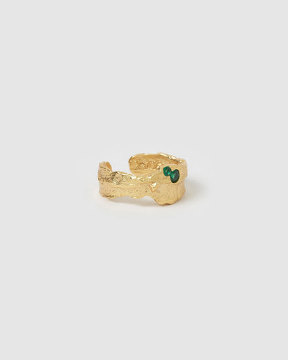 Anya Gold Ring - Emerald