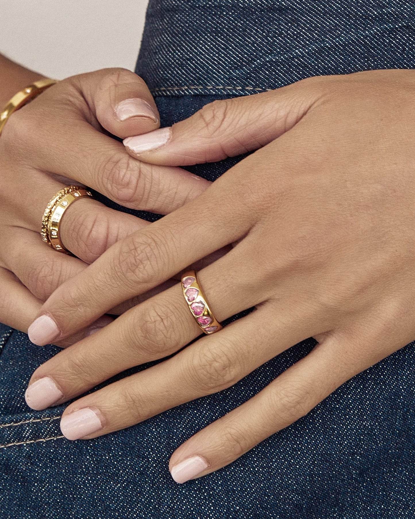 J'adore Gold Ring - Pink