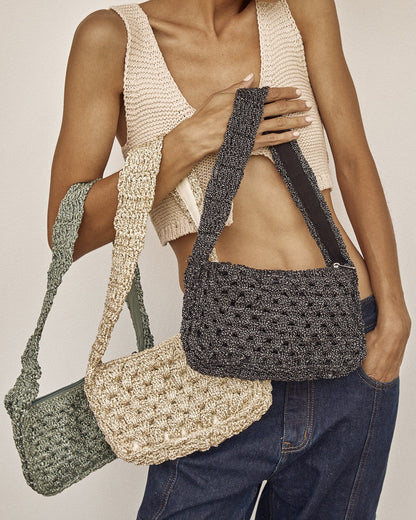 India Hand Bag - Biscotti