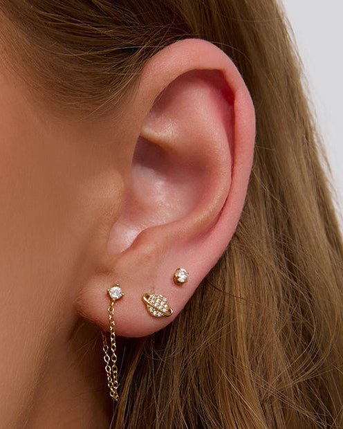 Saturn Stud Earrings