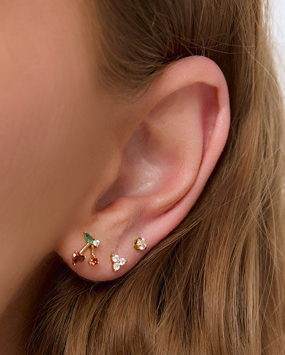Cherry Bomb Stud Earrings