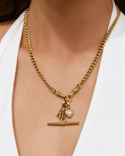 Alphabet Clip-On Gold Charm