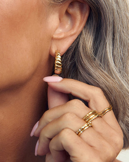 Lulu Gold Hoop Earrings