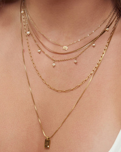 Mini Zodiac Gold Necklace