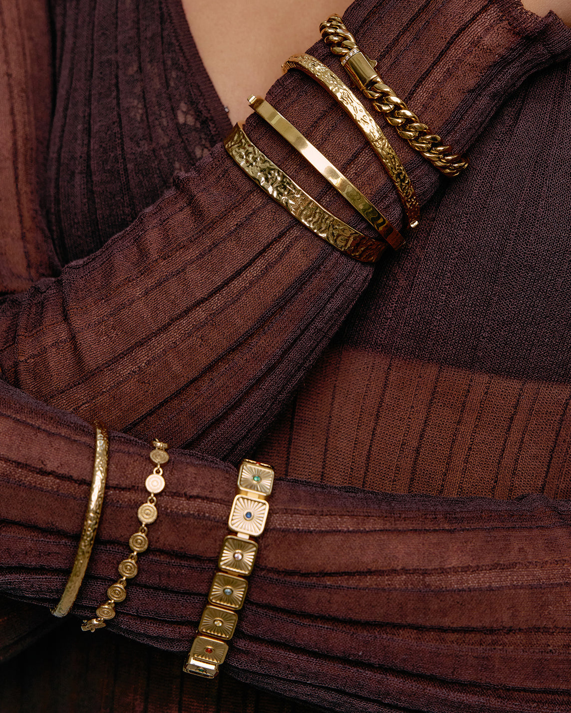 Olivia Gold Cuff Bracelet