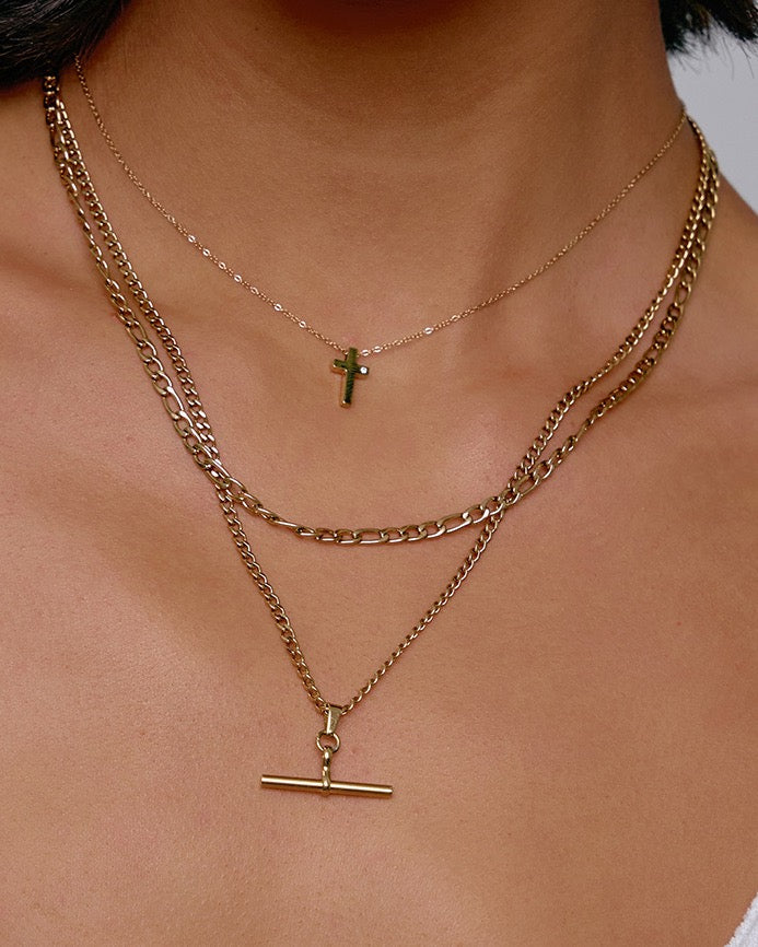 Marcella Double Stack Gold Necklace