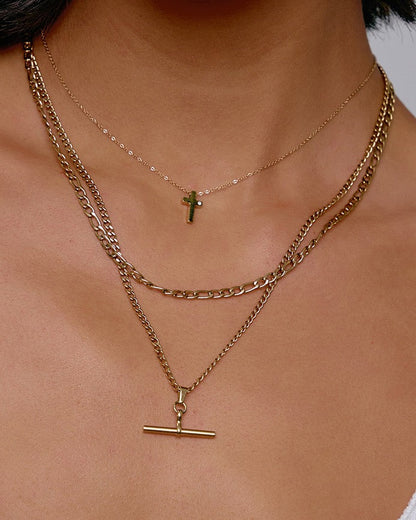 Marcella Double Stack Gold Necklace