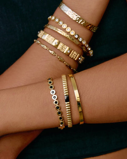 Maeve Gold Bracelet - Black