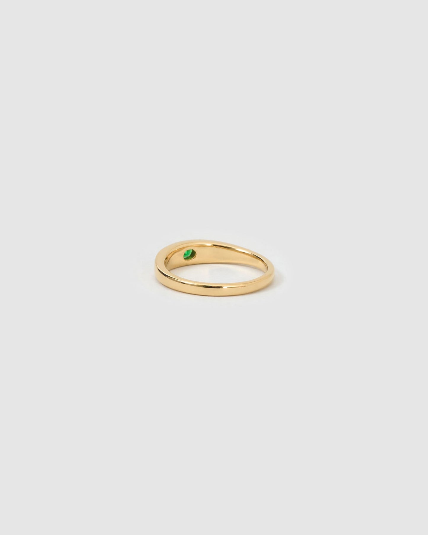 Aria Gold Ring - Emerald