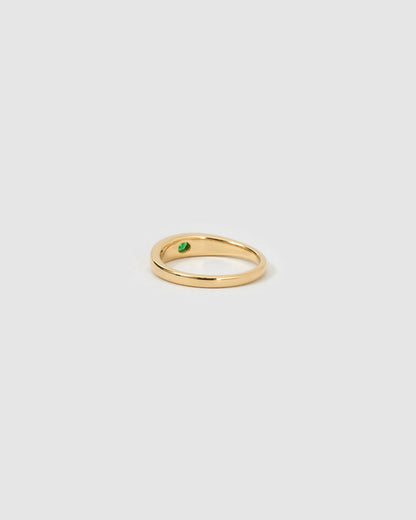 Aria Gold Ring - Emerald