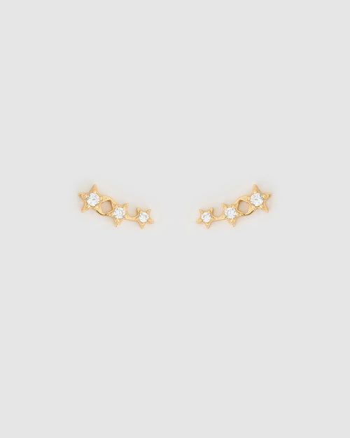 Astra Triple Star Earrings