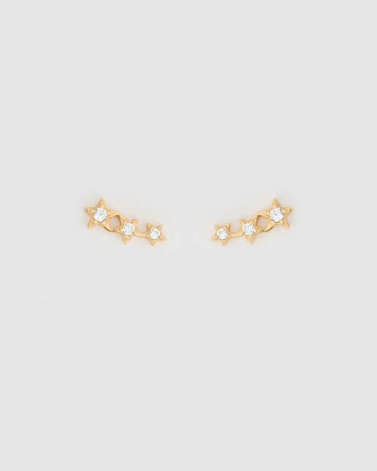Astra Triple Star Earrings