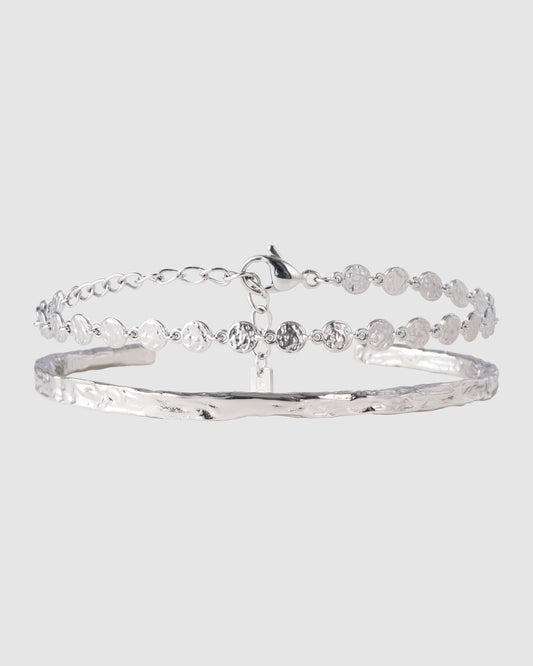 Atelio Bracelet Stack - Silver