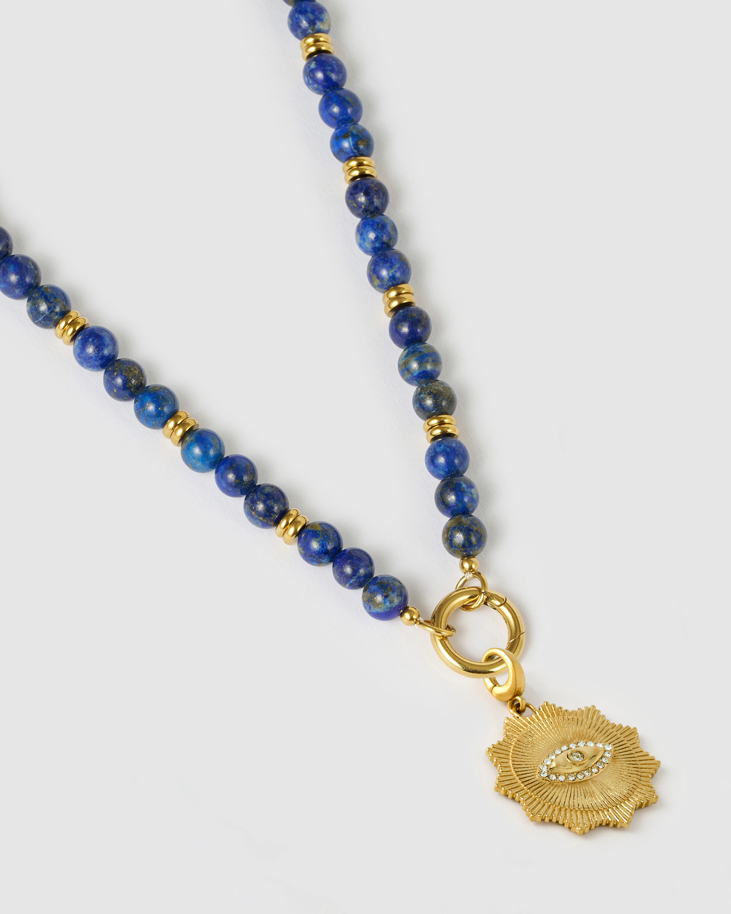 Azure Charm Necklace - Lapis Lazuli