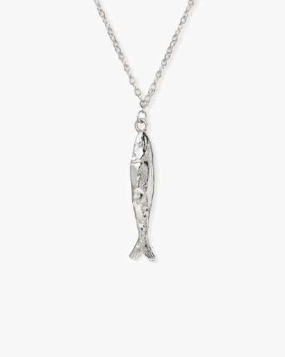 Silver Anchovy Necklace