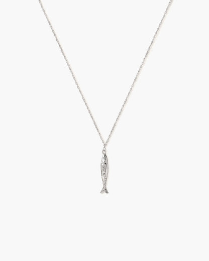 Silver Anchovy Necklace