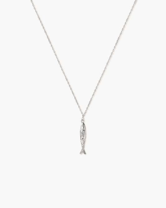 Silver Anchovy Necklace