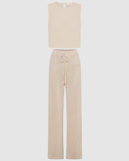 Bari Pants Set - Coconut