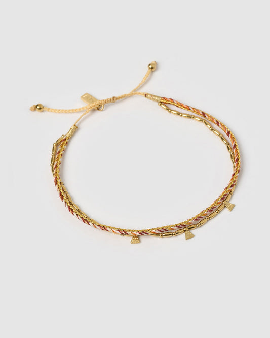 Bennie Gold Anklet - Desert