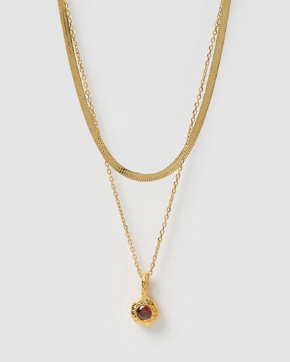 Birthstone Necklace Stack