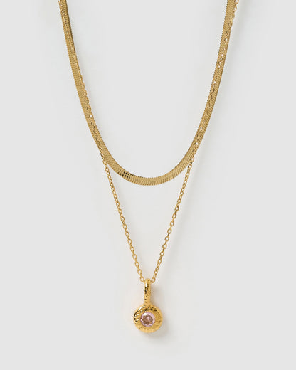 Birthstone Necklace Stack