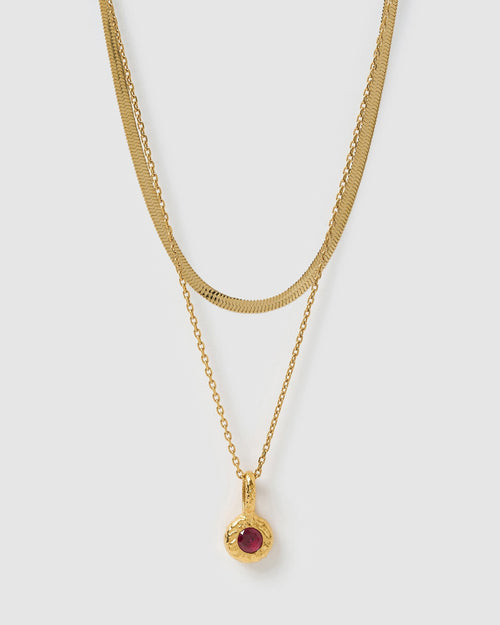 Birthstone Necklace Stack