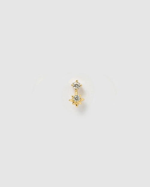 Bonnie Gold Single Stud Earrings