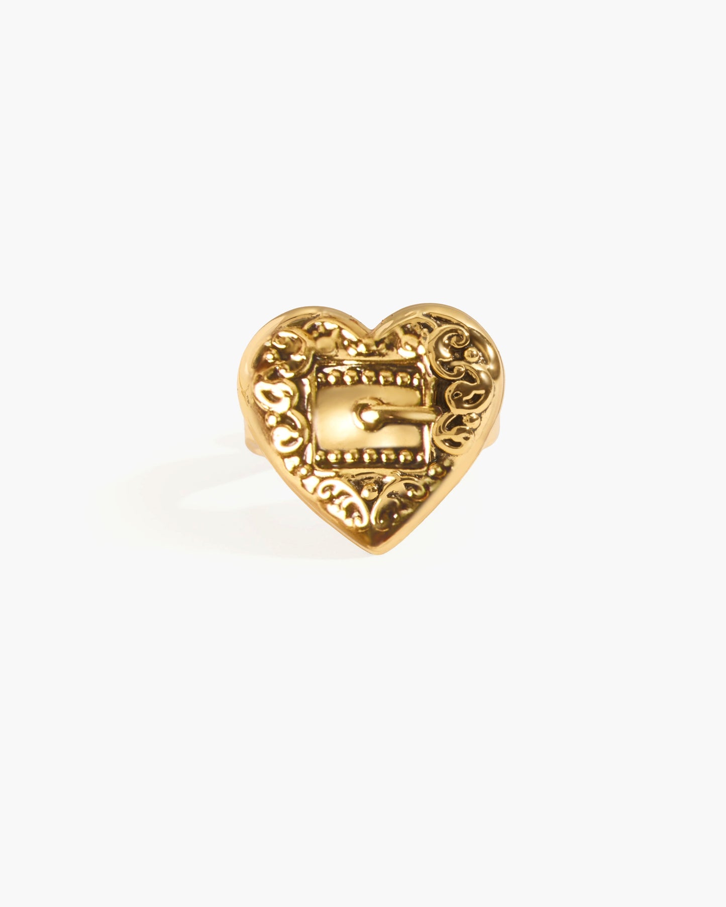 Belted Heart Ring