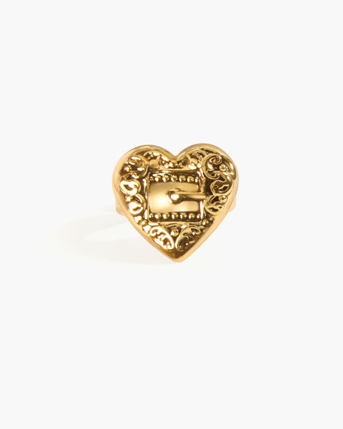 Belted Heart Ring