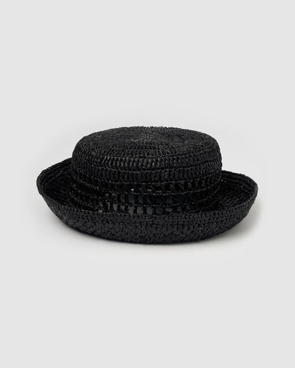 Camille Sun Hat - Black