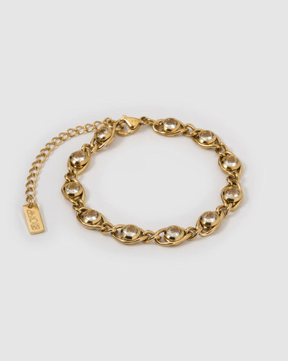 Cassandra Gold Bracelet - Stone