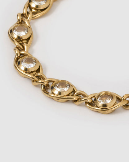 Cassandra Gold Bracelet - Stone