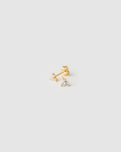 Cassia Stud Earrings - Stone