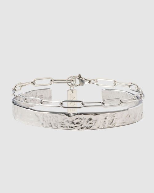 Catarina Bracelet Stack - Silver