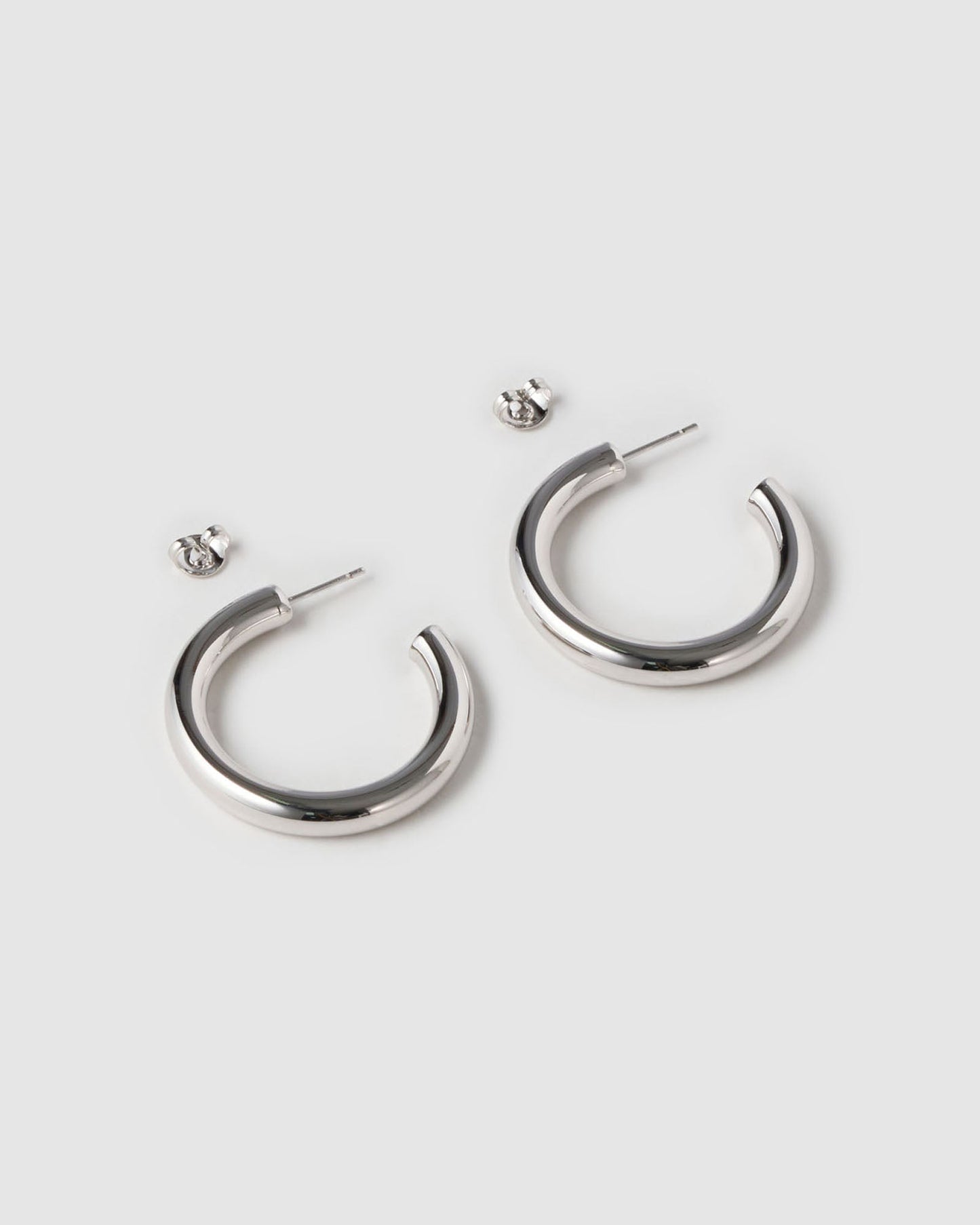 Chlo Silver Hoop Earrings