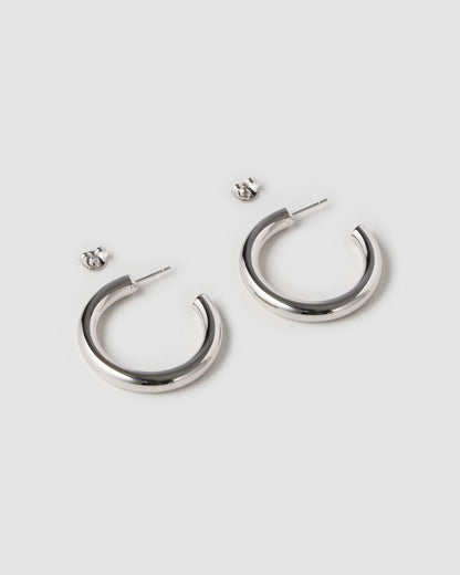 Chlo Silver Hoop Earrings