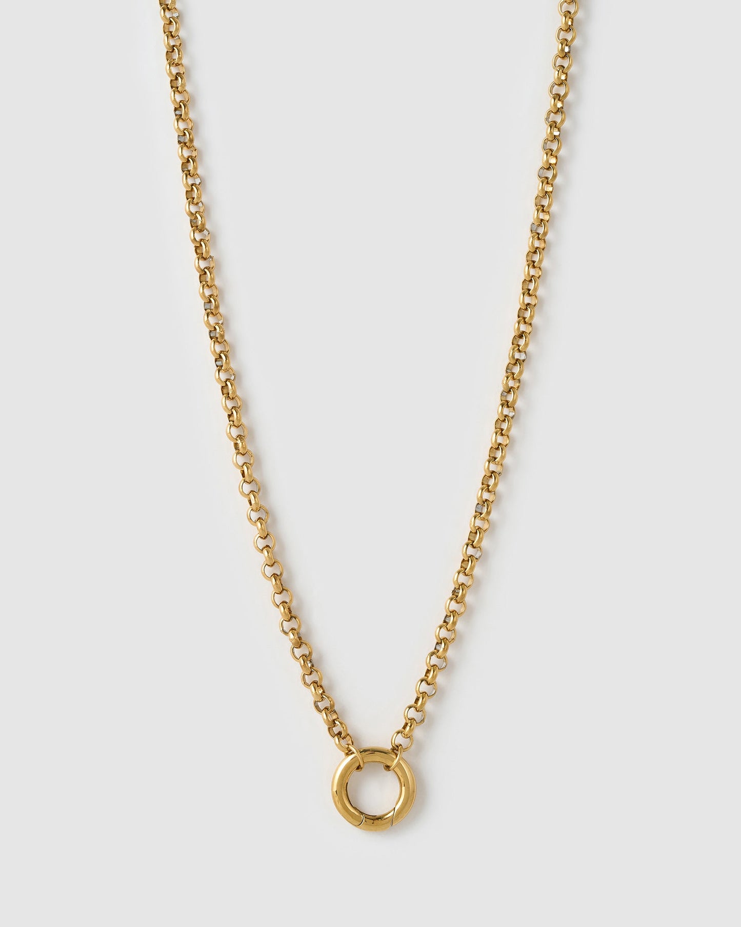 Circle Charm Necklace - Gold