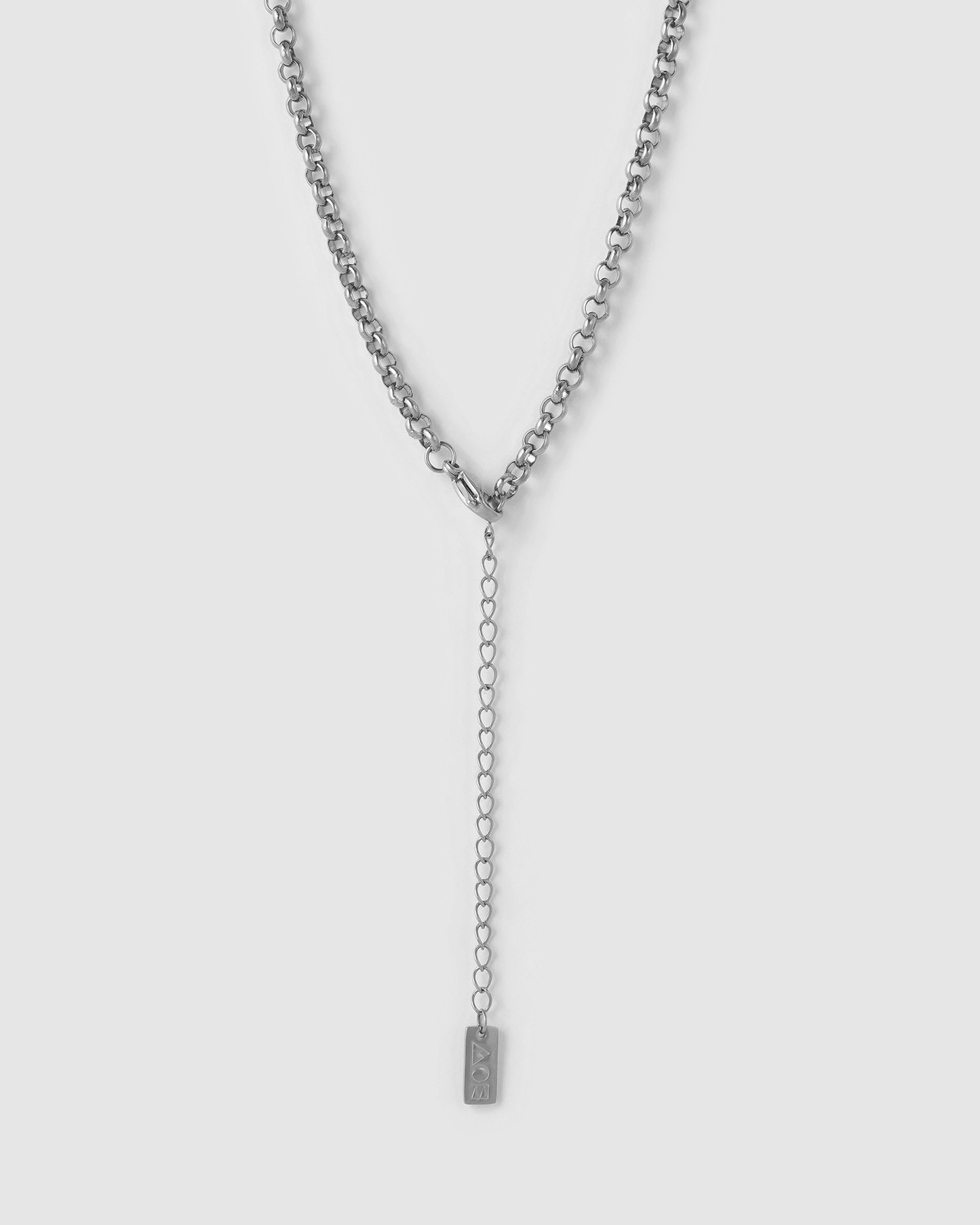 Circle Charm Necklace - Silver