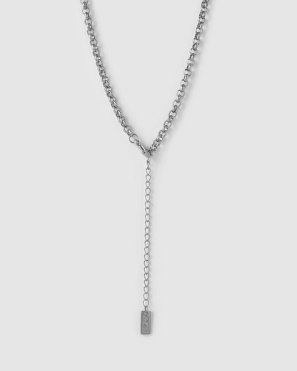 Circle Charm Necklace - Silver
