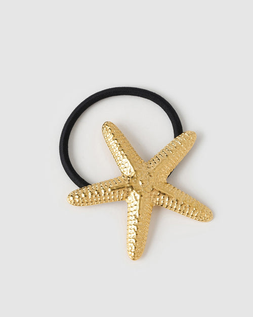 Coral Hair Tie - Black
