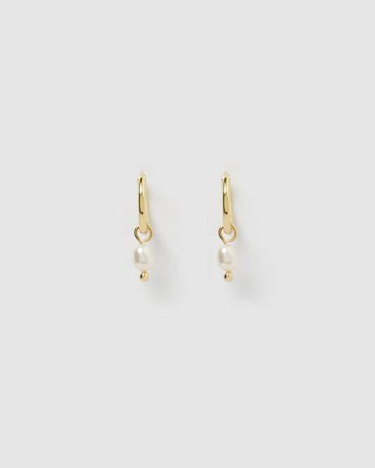 Cordelia Pearl Earrings - Gold
