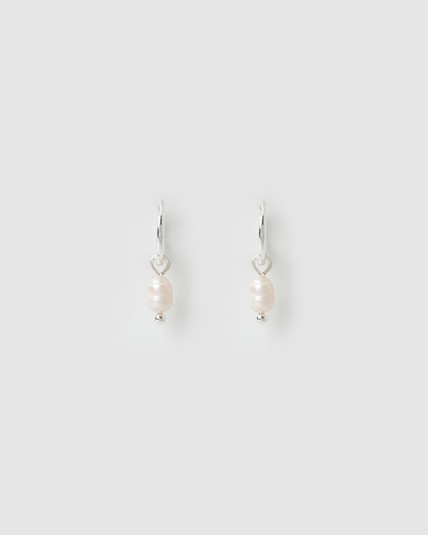 Cordelia Pearl Earrings - Silver
