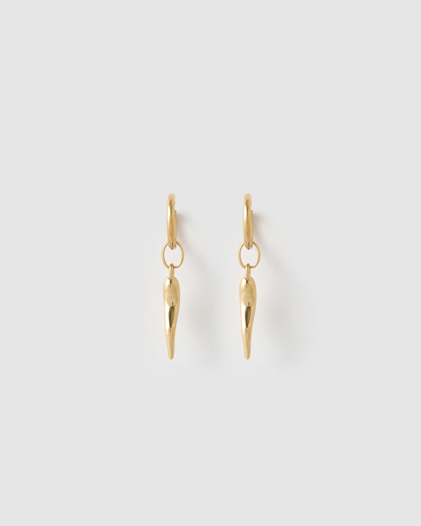 Cornicello Gold Charm Earrings - Large