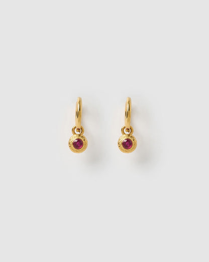 Crushed Birthstone Earrings