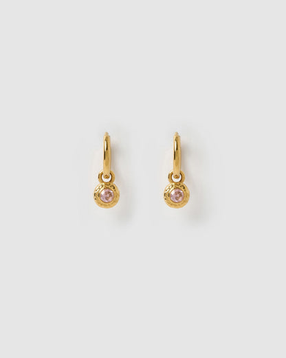 Crushed Birthstone Earrings