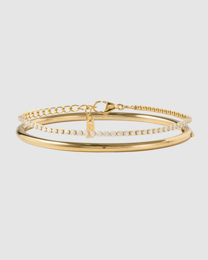 Dainty Tennis Bracelet Stack