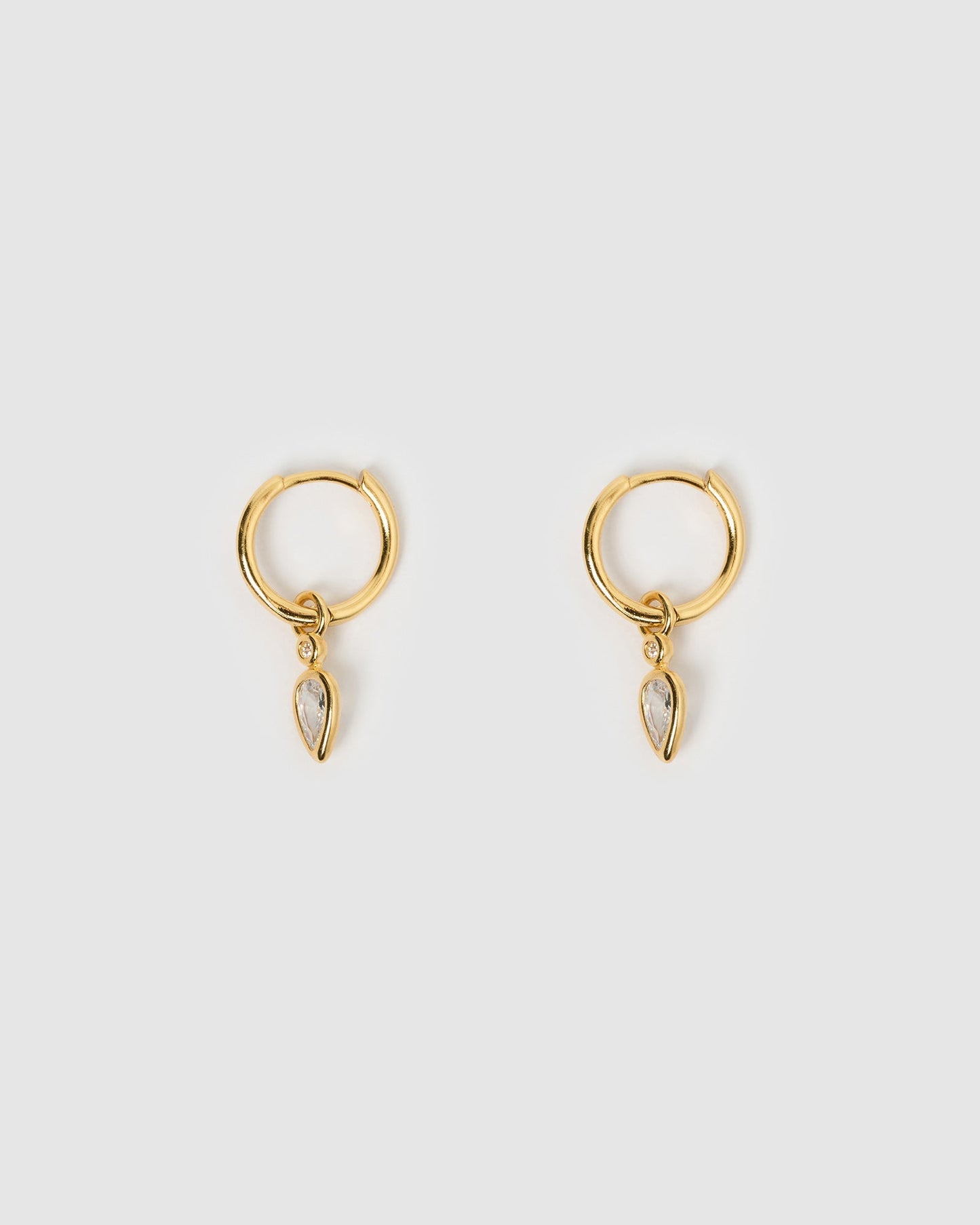 Daisy Gold Earrings - Stone