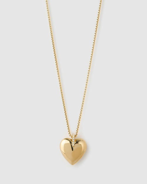 Daliah Heart Necklace - Gold