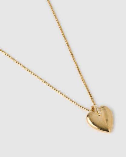 Daliah Heart Necklace - Gold