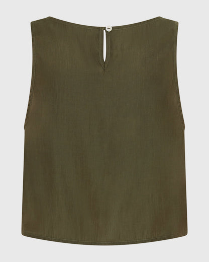 Dallas Crop Top - Khaki
